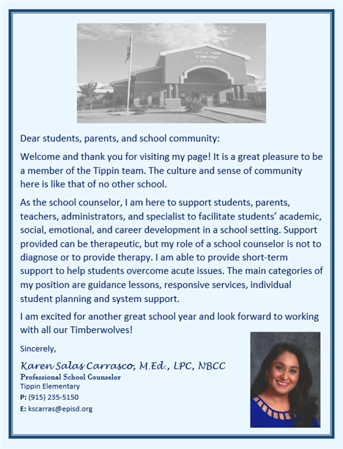 Welcome Letter